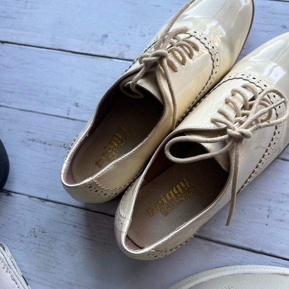 Twiggy London Cream Oxford / Loafers 6.5 - Picture 8 of 12